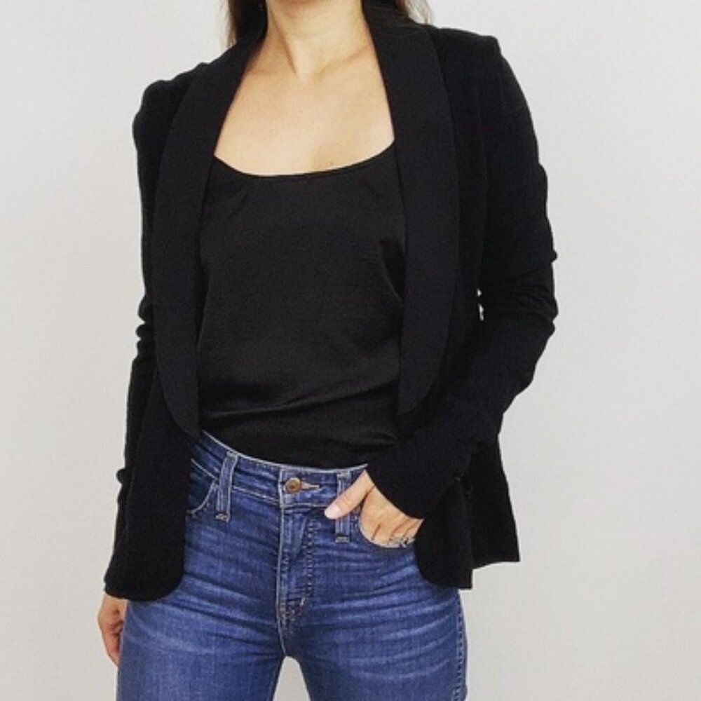 J Crew Merino Wool Tuxedo Cardigan - sz M